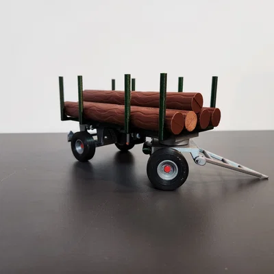Mô hình rơ-moóc chở gỗ 9 tấn cho xe kéo nông nghiệp