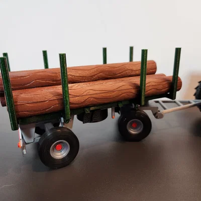 Mô hình rơ-moóc chở gỗ 9 tấn cho xe kéo nông nghiệp