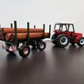 Mô hình rơ-moóc chở gỗ 9 tấn cho xe kéo nông nghiệp - Thumbnail 3