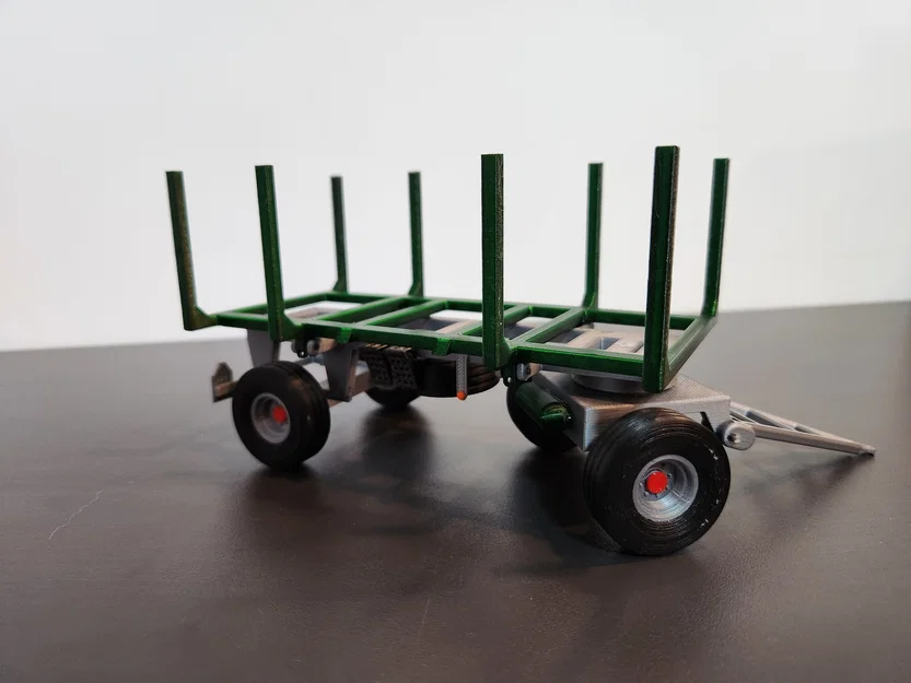 Mô hình rơ-moóc chở gỗ 9 tấn cho xe kéo nông nghiệp - Image 5