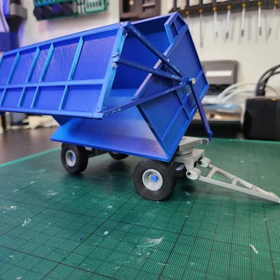 Mô hình rơ-moóc nông nghiệp 9 tấn (tương thích máy kéo MrHanjak)