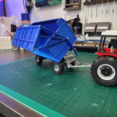 Mô hình rơ-moóc nông nghiệp 9 tấn (tương thích máy kéo MrHanjak)