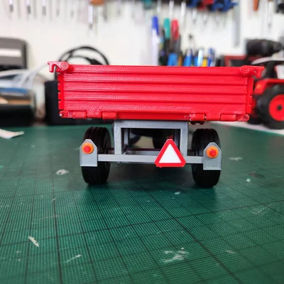 Mô hình rơ-moóc nông nghiệp (trailer) 3D cho xe máy cày