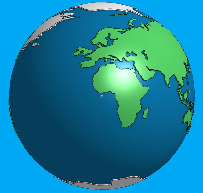 Mô hình quả địa cầu 3D trang trí (Globe) chi tiết - Image 1