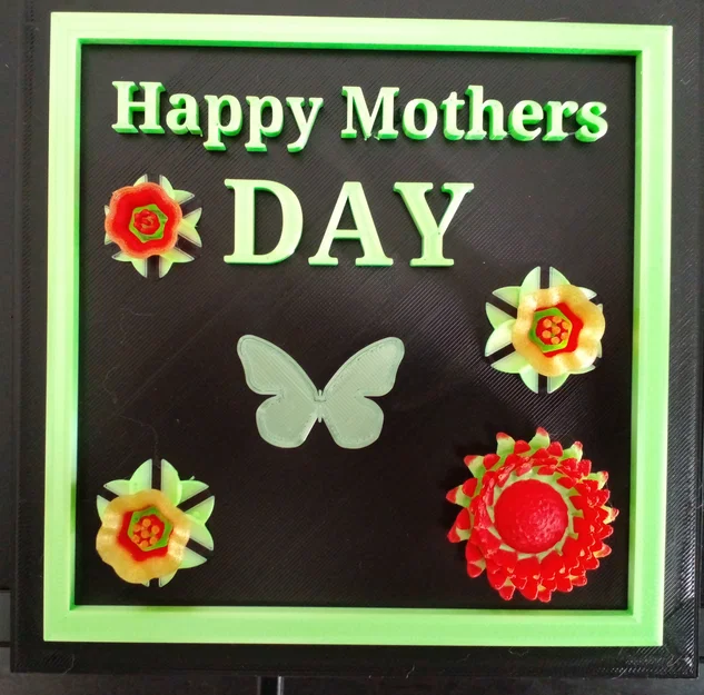 Khung tranh 3D Happy Mothers Day - Món quà ý nghĩa tặng Mẹ - Image 1