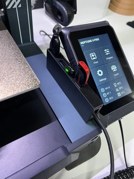 Ngàm gắn Anker USB Hub cho Elegoo Neptune 4 - Image 1