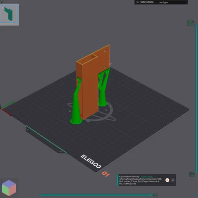 Ngàm gắn Anker USB Hub cho Elegoo Neptune 4