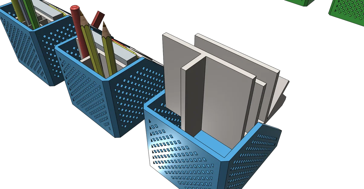 Organizer bàn làm việc: kệ bút dễ in, không support, đã test (có/không ngăn kéo) - Image 19