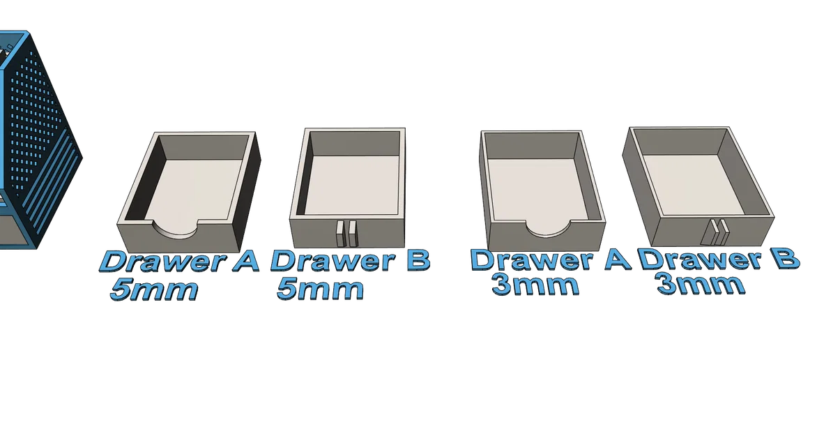 Organizer bàn làm việc: kệ bút dễ in, không support, đã test (có/không ngăn kéo) - Image 24