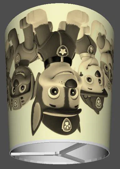 Chụp đèn Paw Patrol Lithopane (Paw Patrol Lampshade) - Image 1