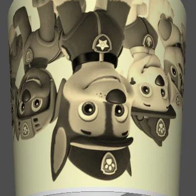 Chụp đèn Paw Patrol Lithopane (Paw Patrol Lampshade)