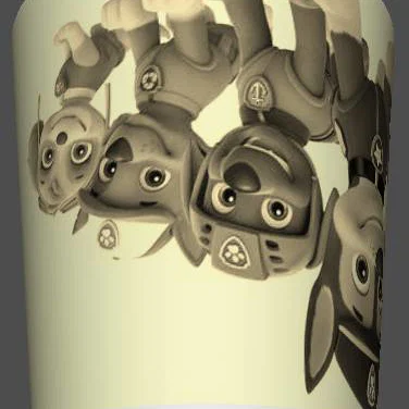 Chụp đèn Paw Patrol Lithopane (Paw Patrol Lampshade)