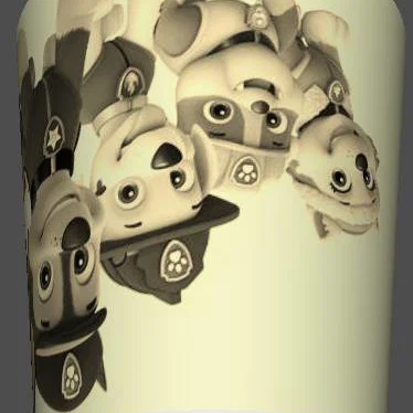 Chụp đèn Paw Patrol Lithopane (Paw Patrol Lampshade)