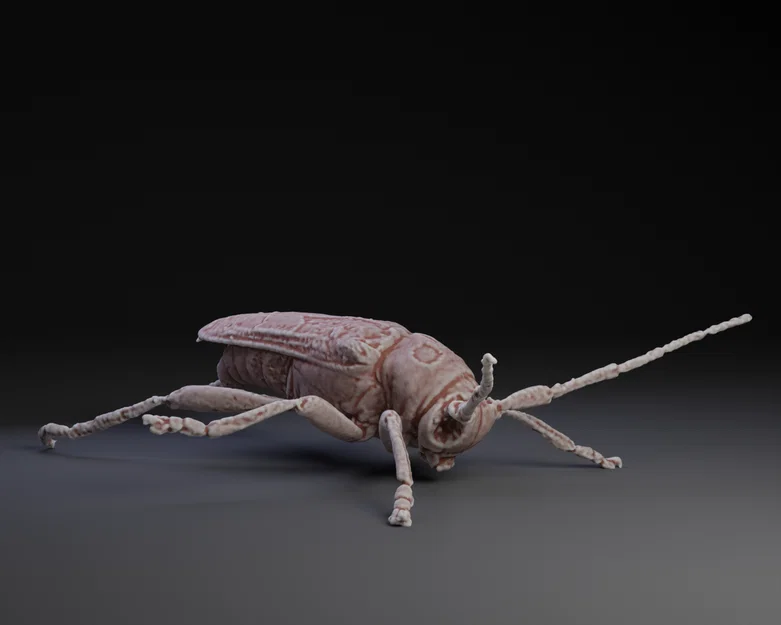 Mô hình 3D Bọ Cánh Cứng Longhorn Beetle chi tiết cho người yêu côn trùng - Image 1