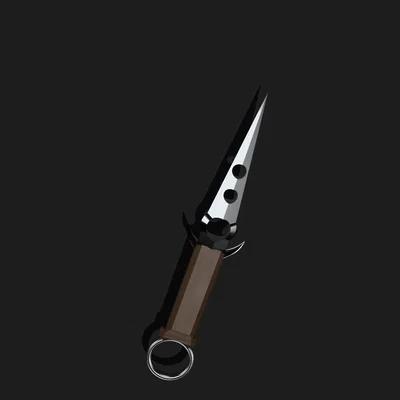 Mô hình dao ném (Throwing Knife) phong cách trung cổ in 3D đẹp mắt