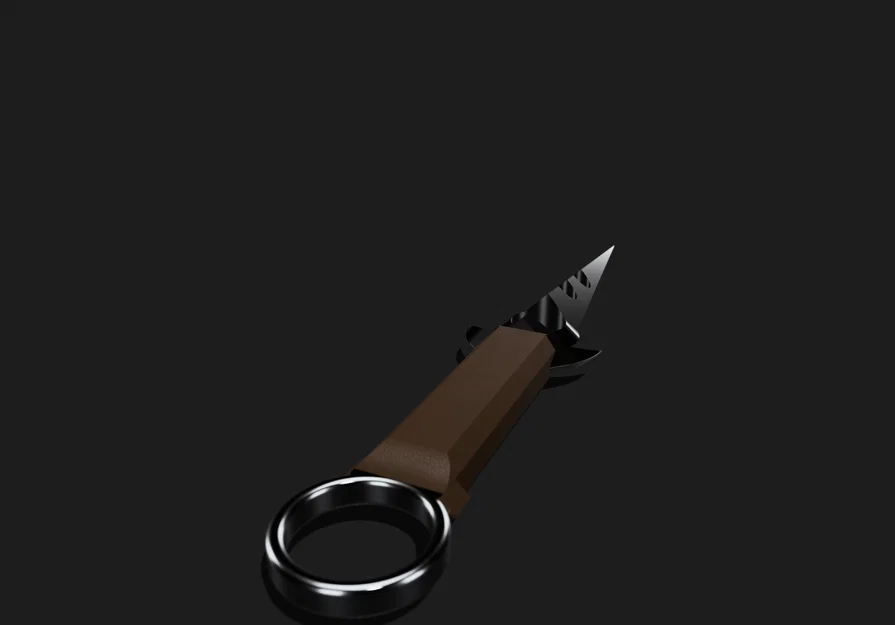 Mô hình dao ném (Throwing Knife) phong cách trung cổ in 3D đẹp mắt - Image 3