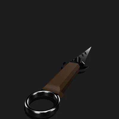 Mô hình dao ném (Throwing Knife) phong cách trung cổ in 3D đẹp mắt