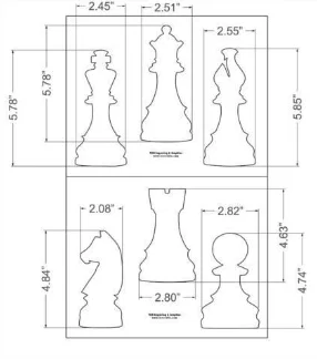 schach šachy – Bộ quân cờ vua - Image 3