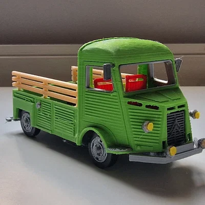 Mô hình in 3D xe tải cổ Citroen Type H 1952 (Tỷ lệ 1:34)