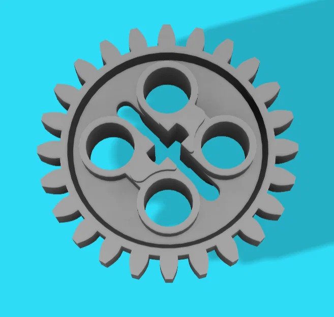 Bánh răng 24 răng tương thích LEGO Technic cho mô hình in 3D - Image 1