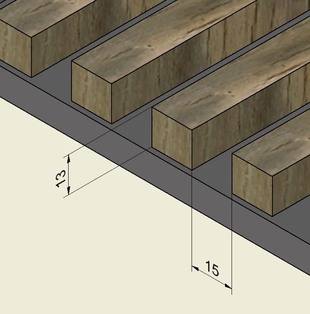 Giá treo panel tiêu âm Bauhaus (13t, 15b) – Bauhaus Akustik Wandpaneele Halter - Image 3