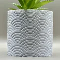 Chậu Cây Họa Tiết Sóng Seigaiha - Planter Vase Mode - Thumbnail 2