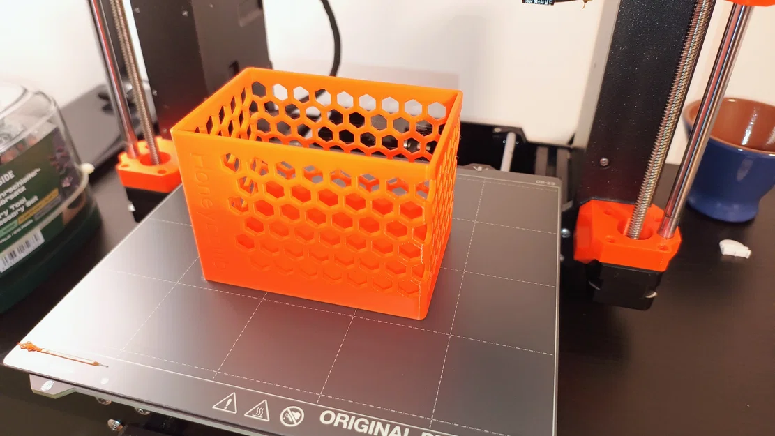 Hộp đựng đồ đa năng in 3D họa tiết tổ ong và hình thoi độc đáo - Image 1
