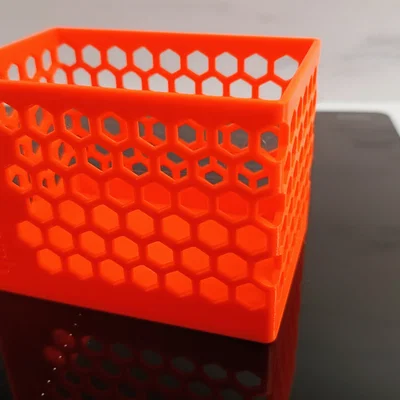 Hộp đựng đồ đa năng in 3D họa tiết tổ ong và hình thoi độc đáo