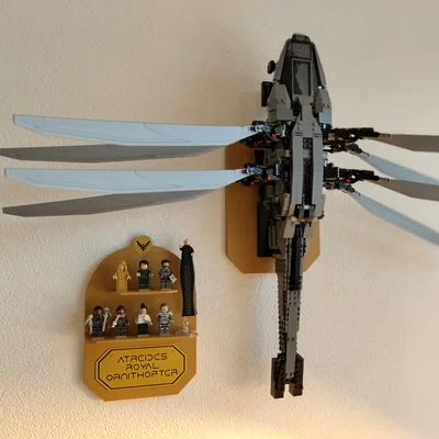 Giá Treo Tường Lego Ornithopter kèm Bảng Trưng Minifigure