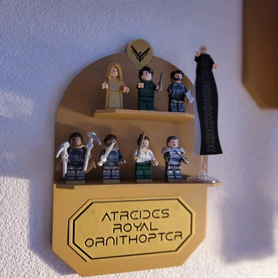 Giá Treo Tường Lego Ornithopter kèm Bảng Trưng Minifigure