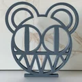 Trang trí logo gấu Radiohead dạng đứng (free-standing) - Thumbnail 1