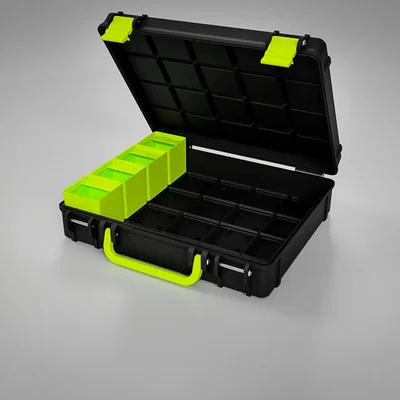 Hộp rugged Gridfinity 4x5 – bản RatRig edition