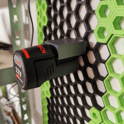 HSW Bosch 12V Akku Halter (Giá đỡ pin Bosch 12V cho Honeycomb Storage Wall)