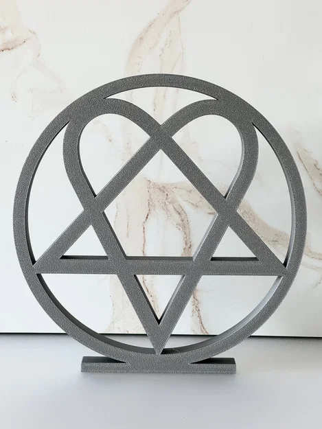 Trang trí logo Heartagram của HIM (tự đứng) - Image 1