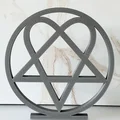 Trang trí logo Heartagram của HIM (tự đứng) - Thumbnail 1