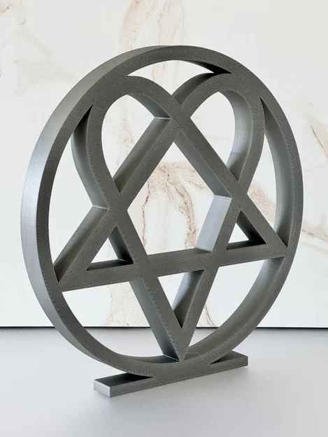 Trang trí logo Heartagram của HIM (tự đứng) - Image 2