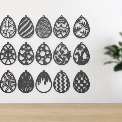 Bộ sưu tập Ornament Trứng Phục Sinh treo trang trí (Easter Egg Ornaments Collection)
