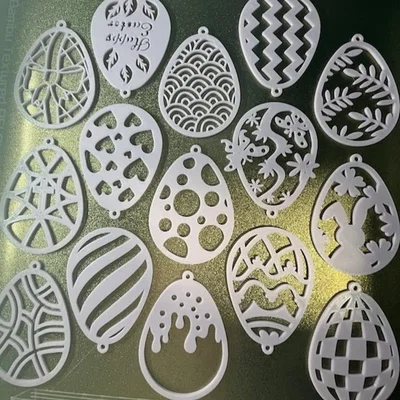 Bộ sưu tập Ornament Trứng Phục Sinh treo trang trí (Easter Egg Ornaments Collection)