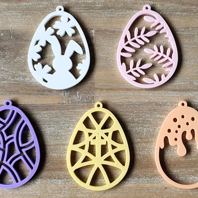 Bộ sưu tập Ornament Trứng Phục Sinh treo trang trí (Easter Egg Ornaments Collection)