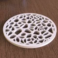 Miếng lót ly Voronoi (Voronoi Drink Coaster) in 3D trang trí hiện đại - Thumbnail 1