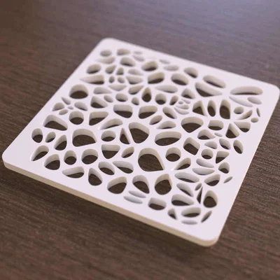 Miếng lót ly Voronoi Beverage Coaster - Thiết kế 3D hiện đại