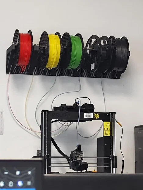Giá treo cuộn filament gắn tường cho Prusa MMU (Wall Mounted Spool Holder) - Image 1