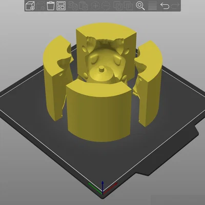 Bộ khuôn in 3D đúc chậu cây Bulbasaur siêu dễ thương