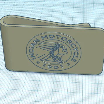 Kẹp tiền xe mô tô Indian (Indian motorcycle money clip)