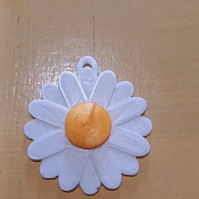 Llavero margarita (Móc khóa hoa cúc)