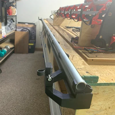 LowRider 3 CNC: Table extenders dùng metal struts + hỗ trợ endstop/tensioner v1.1
