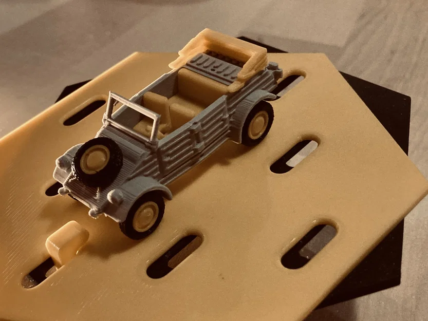 German Jeep Kit Card (VW typ 82 Kübelwagen 1:64) - Kit Card Print-in-place - Image 1