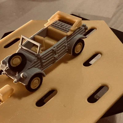 German Jeep Kit Card (VW typ 82 Kübelwagen 1:64) - Kit Card Print-in-place