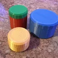 Hộp tròn có nắp vặn ren (Round Containers with screw-on lid) - Thumbnail 2