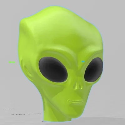 Đầu Alien Cổ Điển (Classic Alien Head)